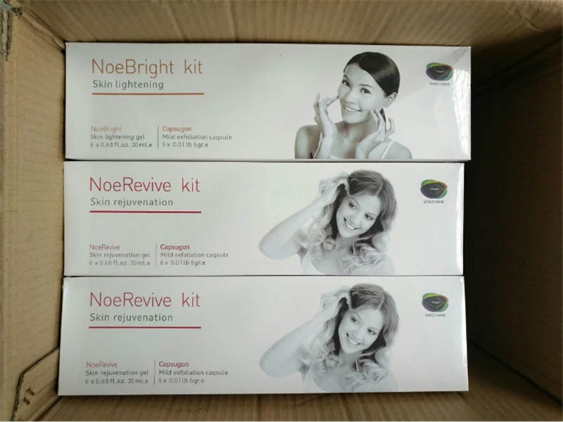 

Noe Bright Kit (Skin lightening)+Noe Revive Kit (Skin rejuvenation) Exfoliation Consumable For Oxygen Machine