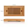 Chinese Bamboo Tea Trays Kung Fu Tea Tray Table With Drain Rack 27x14x3cm Tea Serving Tray Set Tea Kitchen Accessories ► Photo 3/6