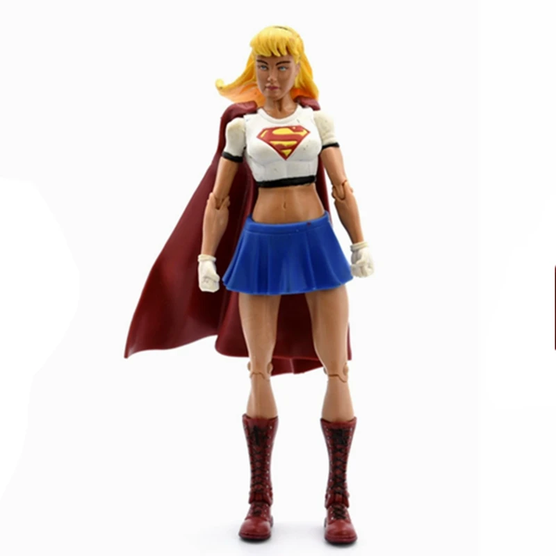 

6" DC Super heroes Super girl Figurine Toy Doll Brinquedos Figurals Collection Model Gift
