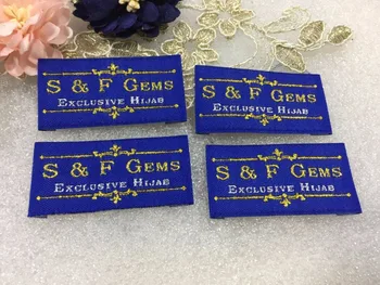 

Free shipping Customized (1000pcs/lot) garment clothing tags /Woven Labels/ custom clothing labels/main labels/damask label