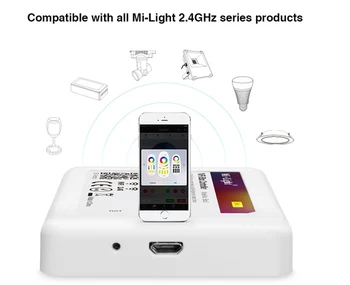 

Mi light Wifi iBox2 controller DC5V compatible with IOS Andriod system Wireless APP Control for CW WW RGB strip Milight bulb