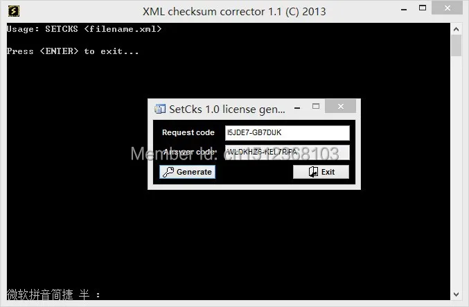 XML CHECKSUM font b CALCULATOR b font keygen for cat