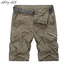 2017 AKing ACE Waterproof cargo military shorts Large size M-4XL thin material for summer short pants short masculino ,ZA207