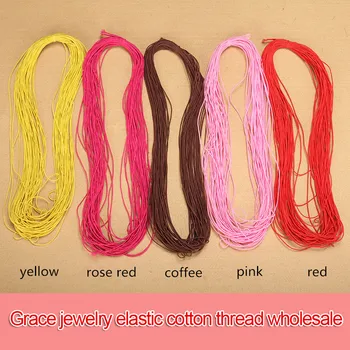 

15m/lot 0.8mm Crystal Elastic Stretchy Beading Cord Rubber Thread For Bracelets Beads String Knitted Line Jewelry Making Cording