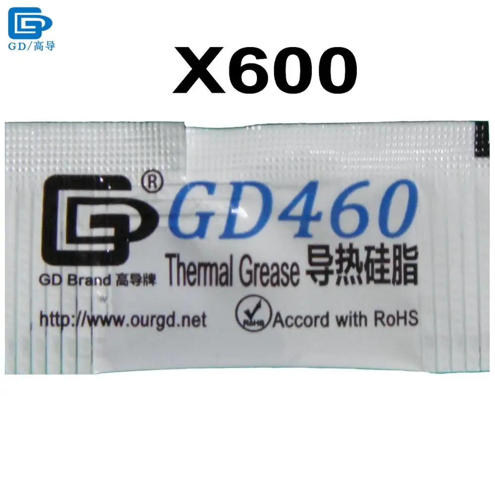 GD460 теплопроводная смазка паста Кремниевая компаунд 600 шт. чистая Вес 0 5 г серебро