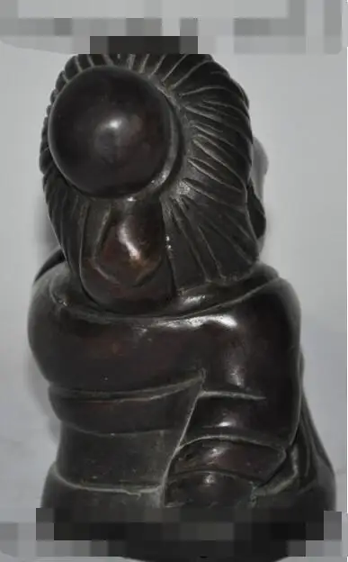 

S1190 chinese Classical millionaire bronze old people Brewmaster art statue Sculpture