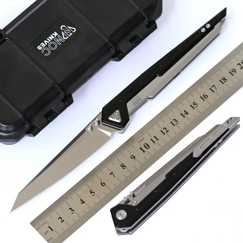 

NOC TC4 Titanium Folding Knife MT01 M390 Blade KVT Ceramic Ball Bearing Washer Outdoor Camping Hunting Pocket Knives EDC Tools