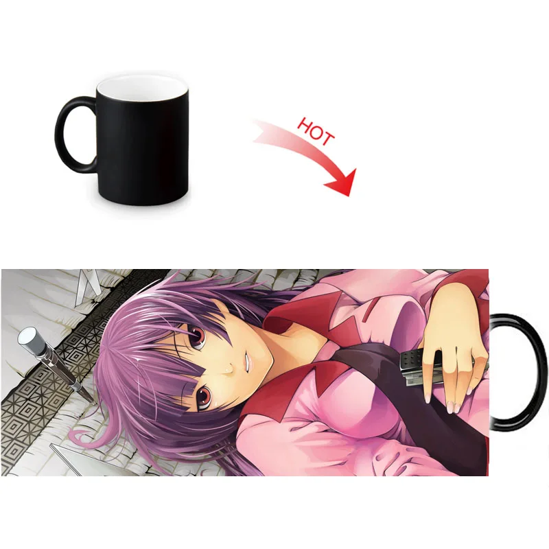 Senjougahara Hitagi печатные цветные меняющие кружки домашний фарфоровый чай чашка для