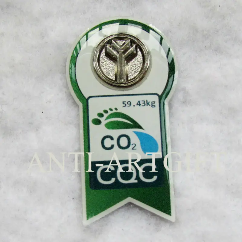 

Customized Offset print and epoxy CO2 protect environment metal pins