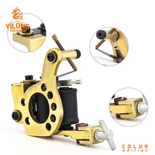 Чистая медная рамка 10 Обертывания Катушки Профессиональный аппарат для нанесения татуировок Liner Shader поставка