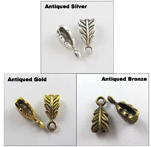 

Vintage Antiqued Silver,Gold,Bronze Charm Bail Tree Leaf Bead For Jewelry Making Findings Bracelets Handmade Gifts 20PCS Z878