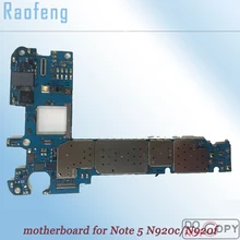 Raofeng разблокирована для samsung galaxy Note 5 N920f/N920c материнская плата Разобранная вся функция материнская плата логика чипа