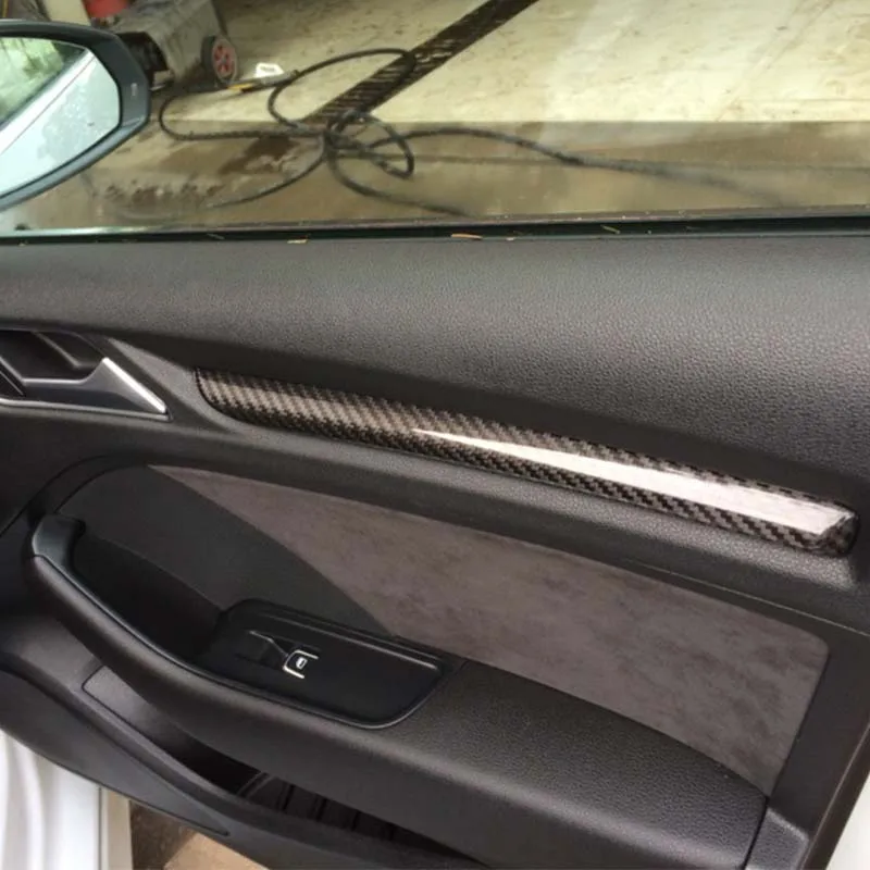 US $240.57 A3 Left Hand Driving Carbon Fiber Interior Moldings Central Control Panel Trim Door Panel Cover For Audi A3 20142016