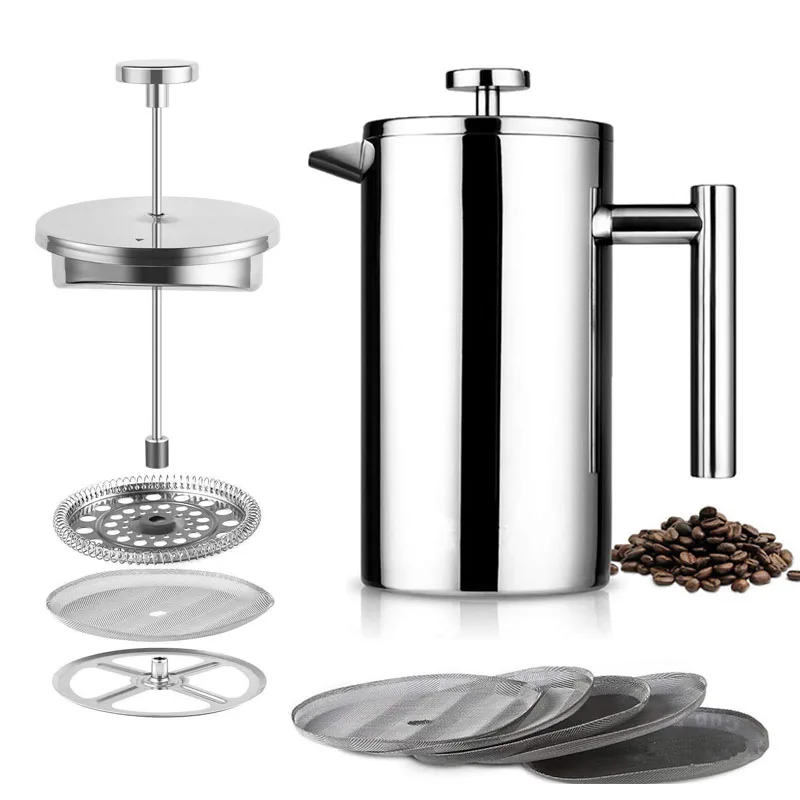 Hot sale Large Capacity 1L Stainless steel 304 Coffee tea pot office