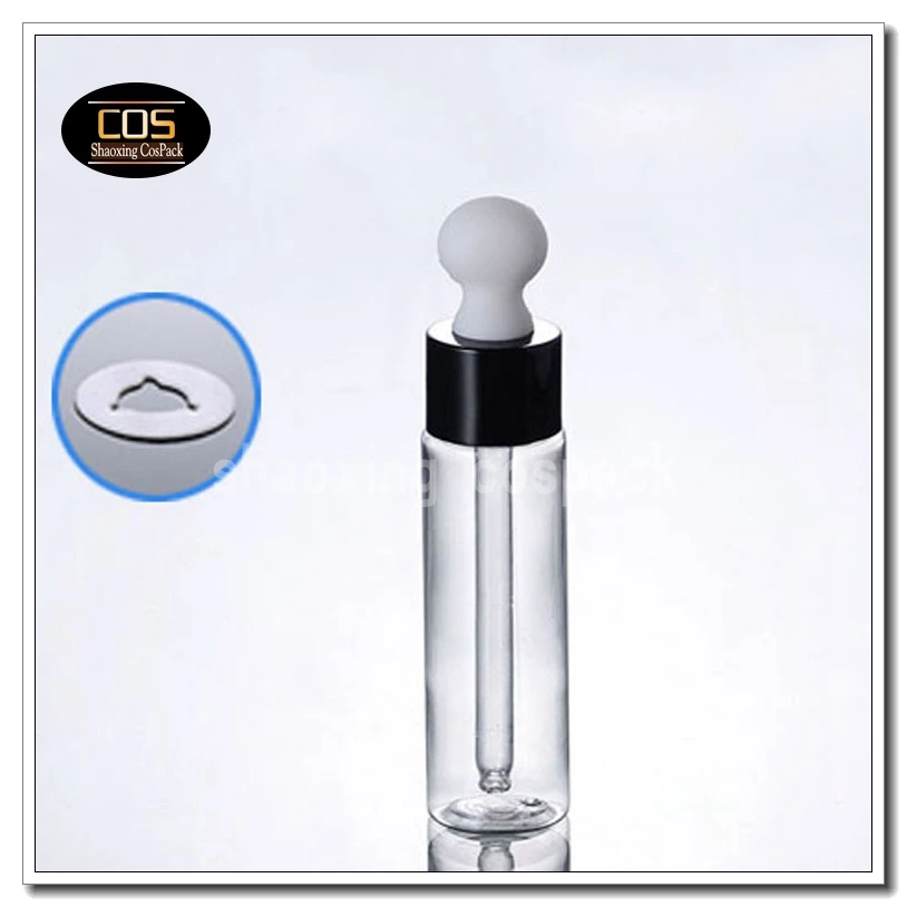 Conta-gotas de Plástico Conta-gotas de Estimação por Atacado Frasco Transparente 1 Onças Claro Frascos 100 Pcs Db27 30 ml