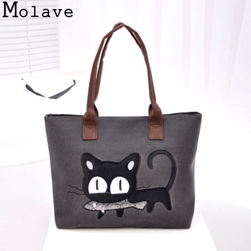 

Hot Sale!Girls High Quality Fashion Lady Canvas Cute Cat Handbag Women Purse Shoulder Bag Tote Female Lovely Purse HandBag Nov25