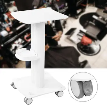 

PVC Beauty Salon Trolley Salon Use Pedestal Rolling Cart Wheel Aluminum Stand l