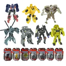 WEYA New Arrival oyuncak Mini Classic Transformation Plastic font b Robot b font font b Cars