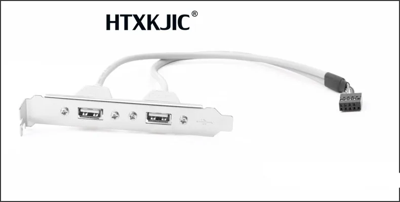 Двойной 9-контактный разъем на 4 порта USB 2 0 Женский кабель задняя панель PCI