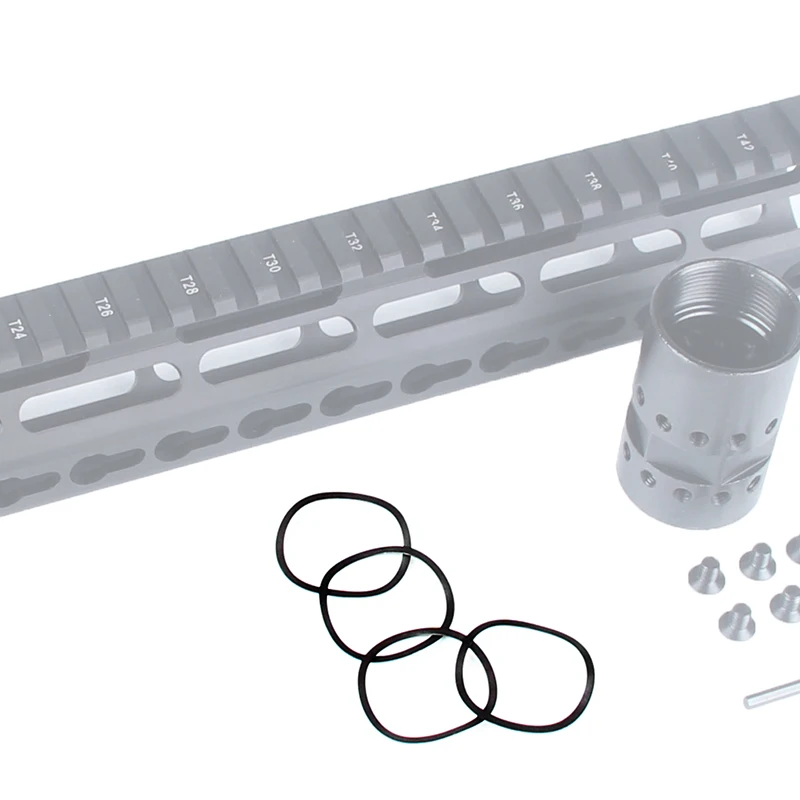 Распорная шайба кольца для тактического AR15 Keymod ствольная накладка Пикатинни направляющая трубка прицел Крепление ствола Гайка 4 штуки в партии