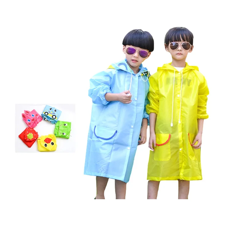 New Cartoon Animal Style Waterproof Kids Raincoat For Children Rain Coat Rainwear Rainsuit Student Poncho Drop Shipping