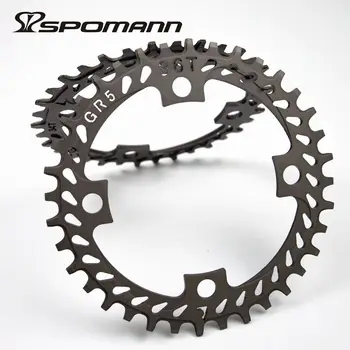 

Newest ultralight GR5 Mountain bike CNC Titanium bicycle chainwheel use for BCD 104mm crank MTB lightest 60g 34T 36T Free ship