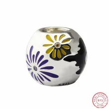 Desney многоцветный эмаль и CZ Fantasyland фейерверк Шарм бусины для женщин Jewelry DIY Fit PANDORA талисманы Серебро 925 FL467
