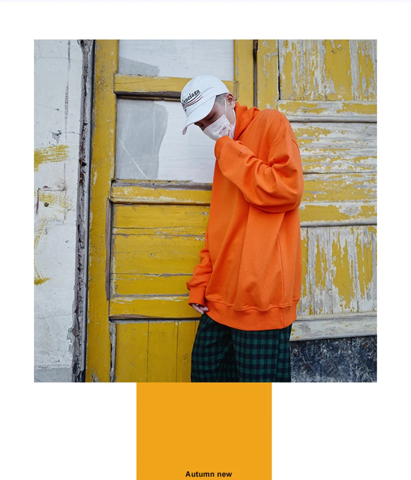 Hoodies Sweatshirts Mens Big Size Street Punk Hip Hop Hoodie Sweatshirt Pullover  (16)