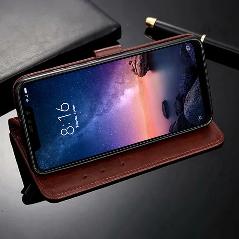 Флип чехол для Xiaomi Redmi Note 6 5 7 Pro 4X кожаный бумажник 6A S2 Mi Mix 2S 3 A2 8 Lite Play