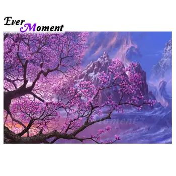 

Ever Moment Diamond Painting Flower Mountain Scenery Full Square Drill Mosaic Picture Of Rhinestone Diamond Embroidery 3F265