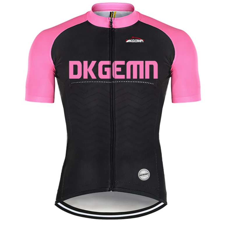 

Men's Cycling Jersey Pink Black Roupa Ciclismo Short Sleeve Breathable Quick Dry Outdoor Sports MTB Road Riding Bicycle Shirt