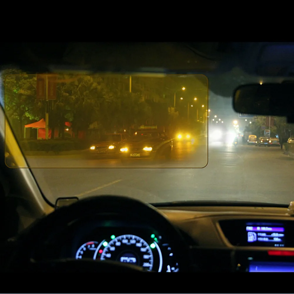 New Hot Car Sunshade Day Night Sun Visor Mirror Anti-Dazzle Clip-On Shield