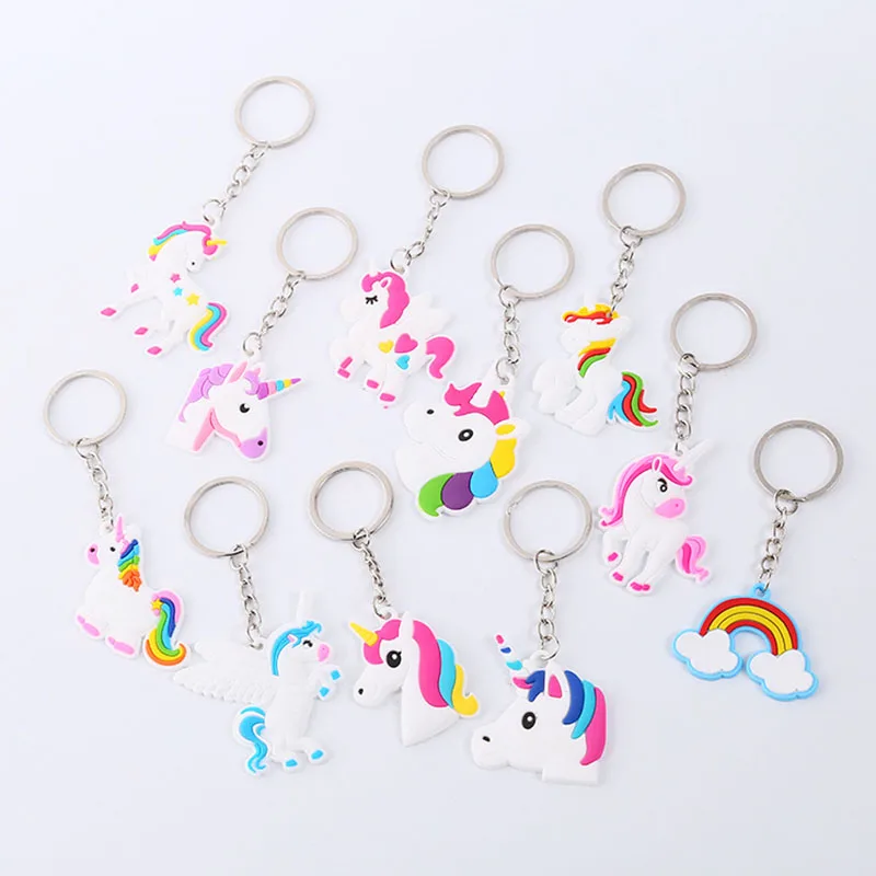 

Unicorn Pendant Keyrings Keychain Decor Summer Key Ring Bag Charm Pendant Favor