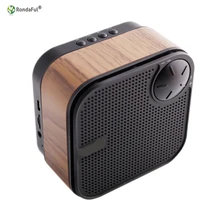 Wood Bluetooth Speakers Loudspeaker Boxes with Card Insertion FM Radio Answer the Calls Function Bluetooth Receiver Speaker