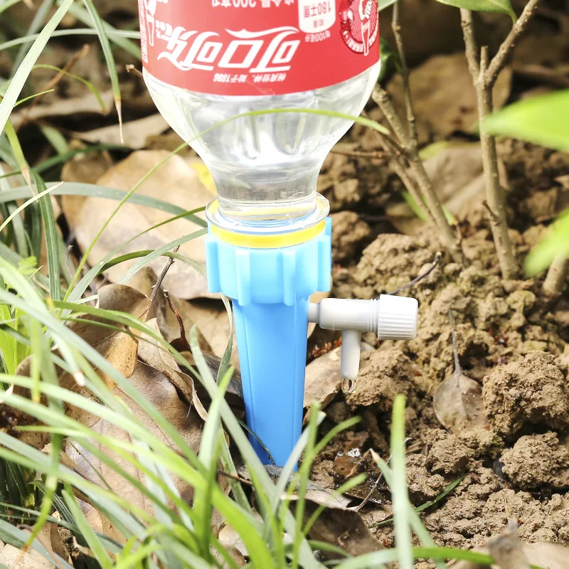 HTB1jc8eaMaH3KVjSZFjq6AFWpXav Auto Drip Irrigation Watering System Automatic Watering Spike for Plants Flower Indoor Household Waterers Bottle dripping device