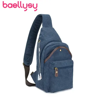 

Canvas Men Shoulder Messenger Bag Fashion Casual Men Chest Pack Single Strap Chest Bag Crossbody Bags Satchel Man Shoulder