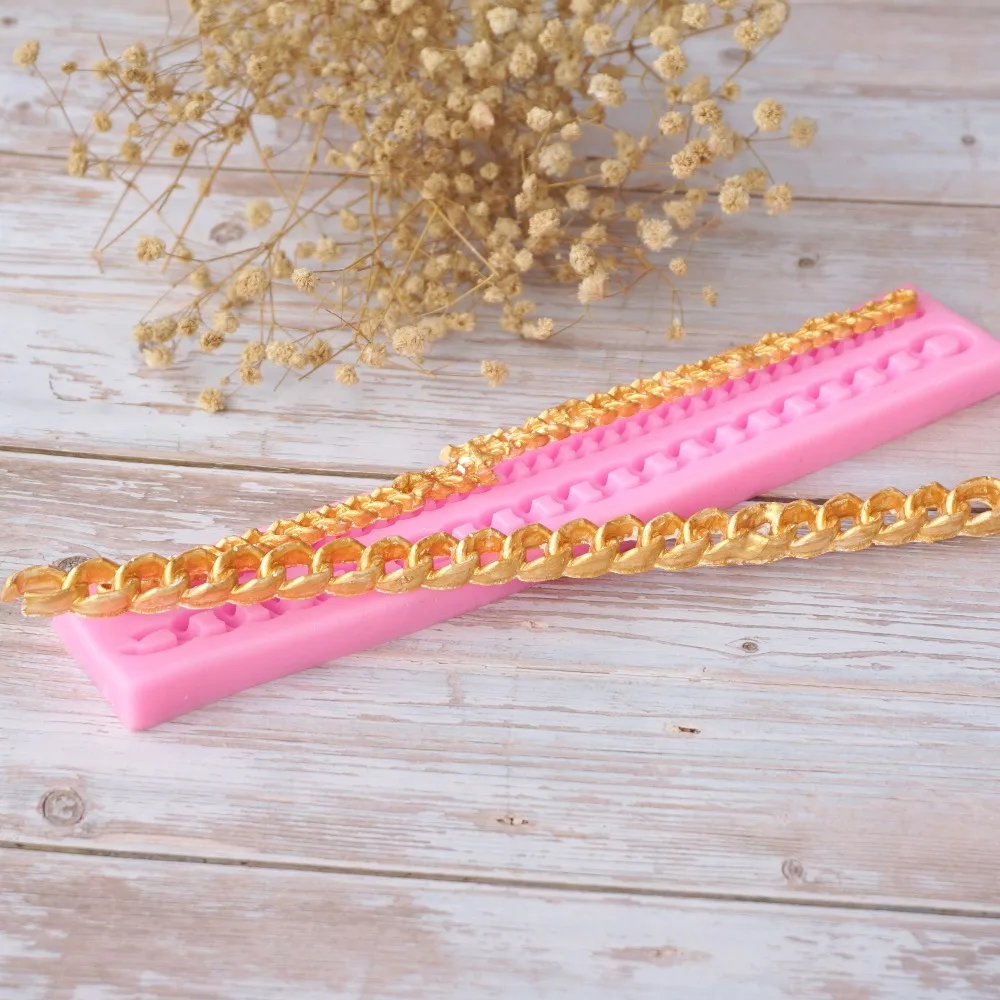 

Sugarcraft chain silicone mold fondant mold cake decorating tools chocolate gumpaste mold