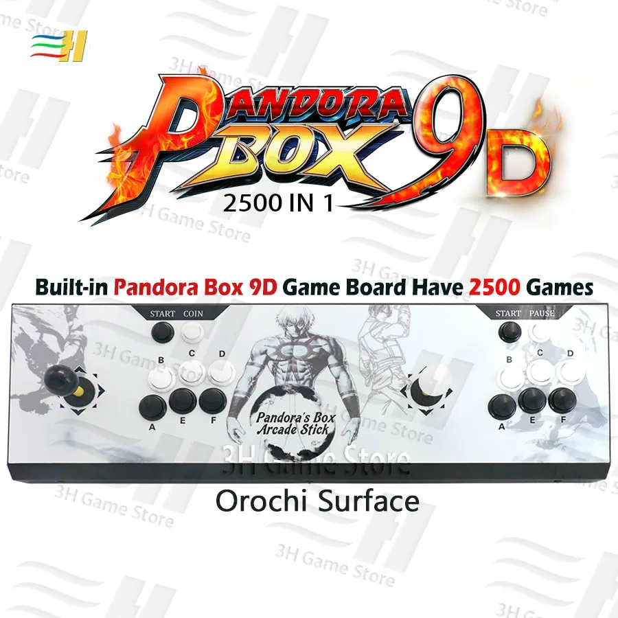 Pandora box 9d 2500 В 1 аркадная игровая консоль HDMI VGA выход full HD Поддержка 3d tekken игры usb можно подключить геймпад 3P 4P игры