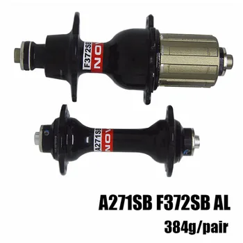 

NOVATEC 271 372 Aluminum Alloy 7075 Bearing J-bend Road Hub 8/9/10/11 Speed Front 20 Rear 24 Holes Bicycle Parts with Skewers