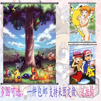

Pocket Monster 60X90 CM Japan HD Anime Poster Cloth Painting Banner Wall Sticker Reel Home Decoration Free Shipping