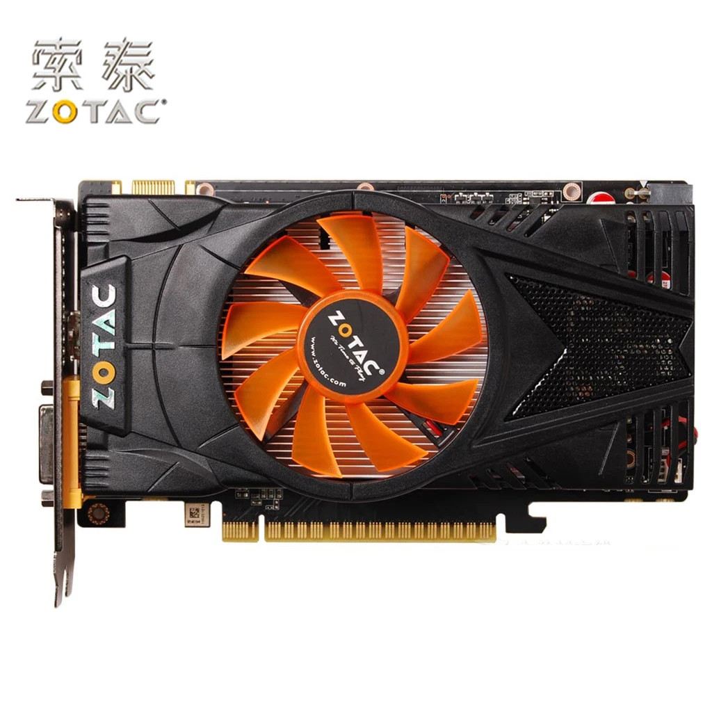 Оригинальная графическая карта ZOTAC GeForce GTX 550Ti 1GD5 интернет бар для NVIDIA GTX500 GTX550Ti