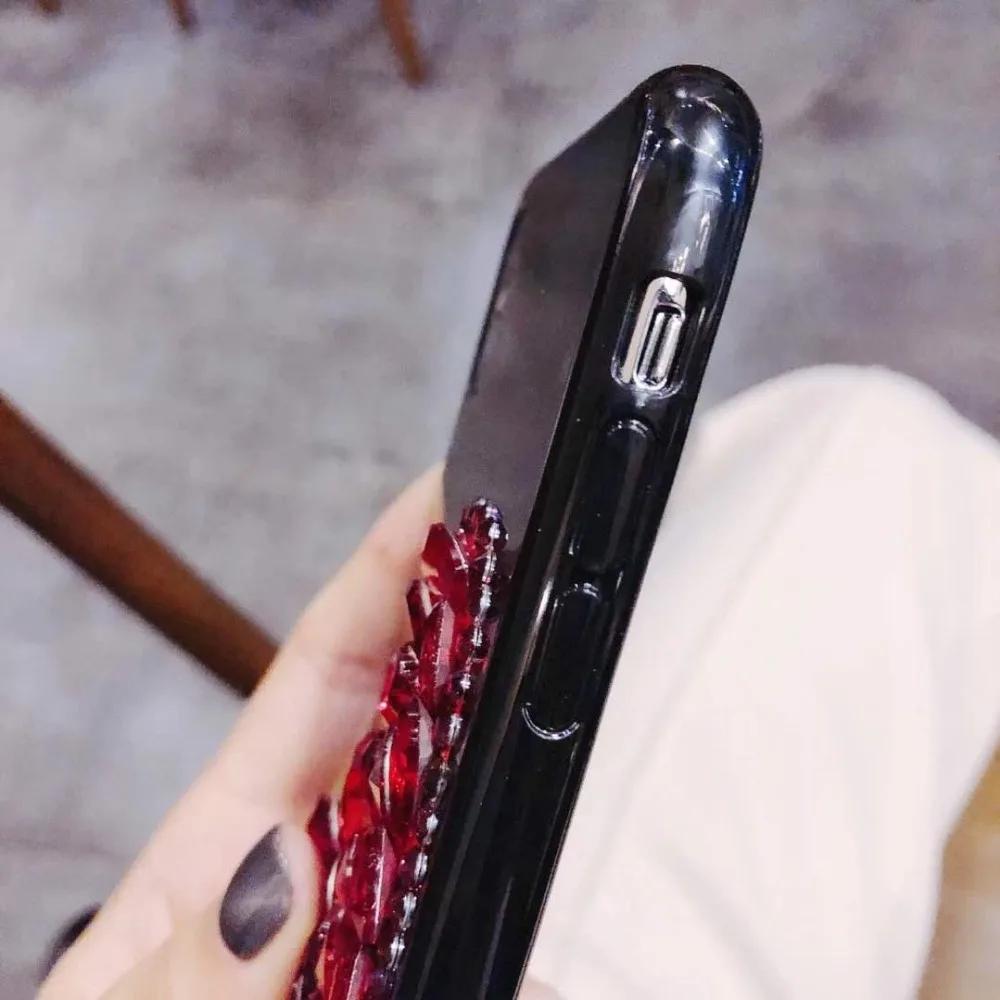 Чехол Marchcover для iPhone XS MAX XR X 8 7 Plus блестящий чехол с бриллиантовым сердцем мягкий
