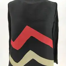 Геометрическая бахрома Складная черепаха шеи с длинным рукавом Повседневная Длинная обычная футболка