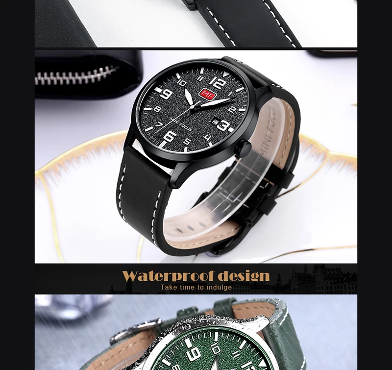 Men Watches 2019 MINIFOCUS Luxury Brand Quartz Men's Wrist Watch Waterproof Brown Leather Strap Fashion Male Wristwatch Men 2019 (13)