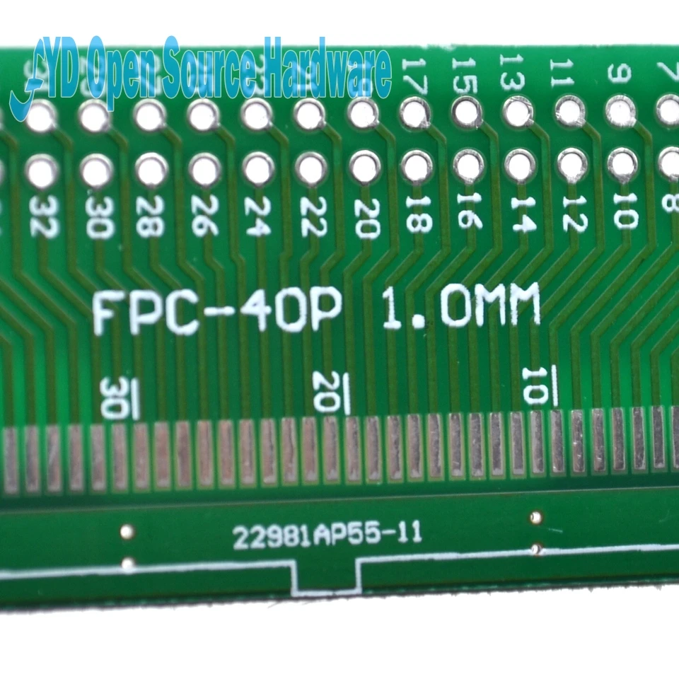 5 шт./лот FPC 40PIN DIP адаптер доска FFC поворот 2,54 TFT lcd сиденье 1 мм 0,5 мм