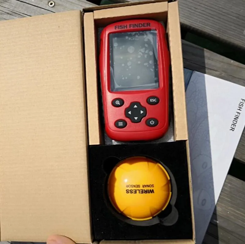  echo sounder FFW718 upgraded rechargeble and color Wireless Portable Fish Finder 40M/120FT Sonar De