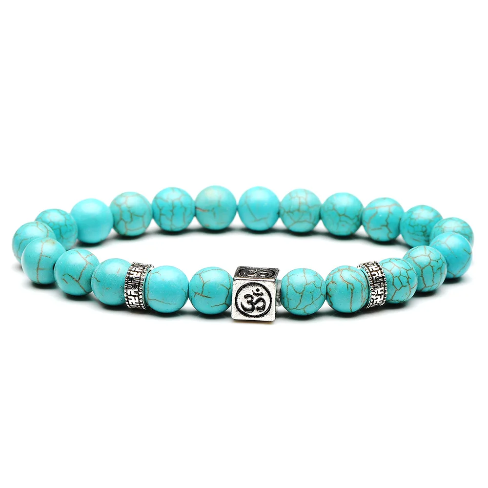New Arrival Women Yoga Bracelet Natural Howlite Stone Bracelets&Bangle