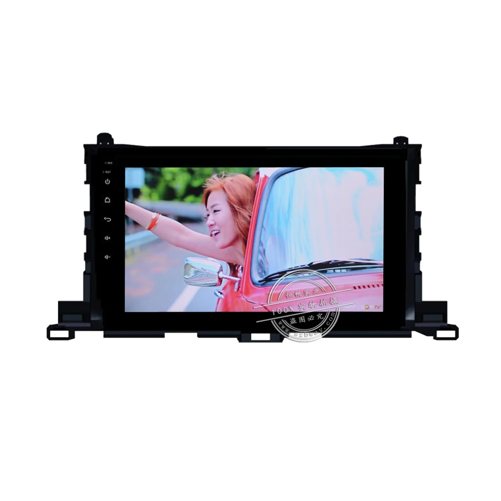 Cheap With CANBUS 10.1" 1024*600 Quadcore android 8.1 car radio for TOYOTA HIGHLANDER 2015 car DVD player GPS Navi wifi 1G RAM 16G ROM 3