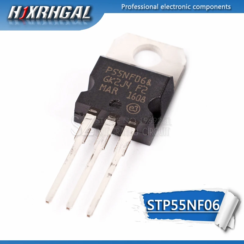 100 個に STP55NF06 220 P55NF06 TO220 トランジスタ|集積回路| - AliExpress