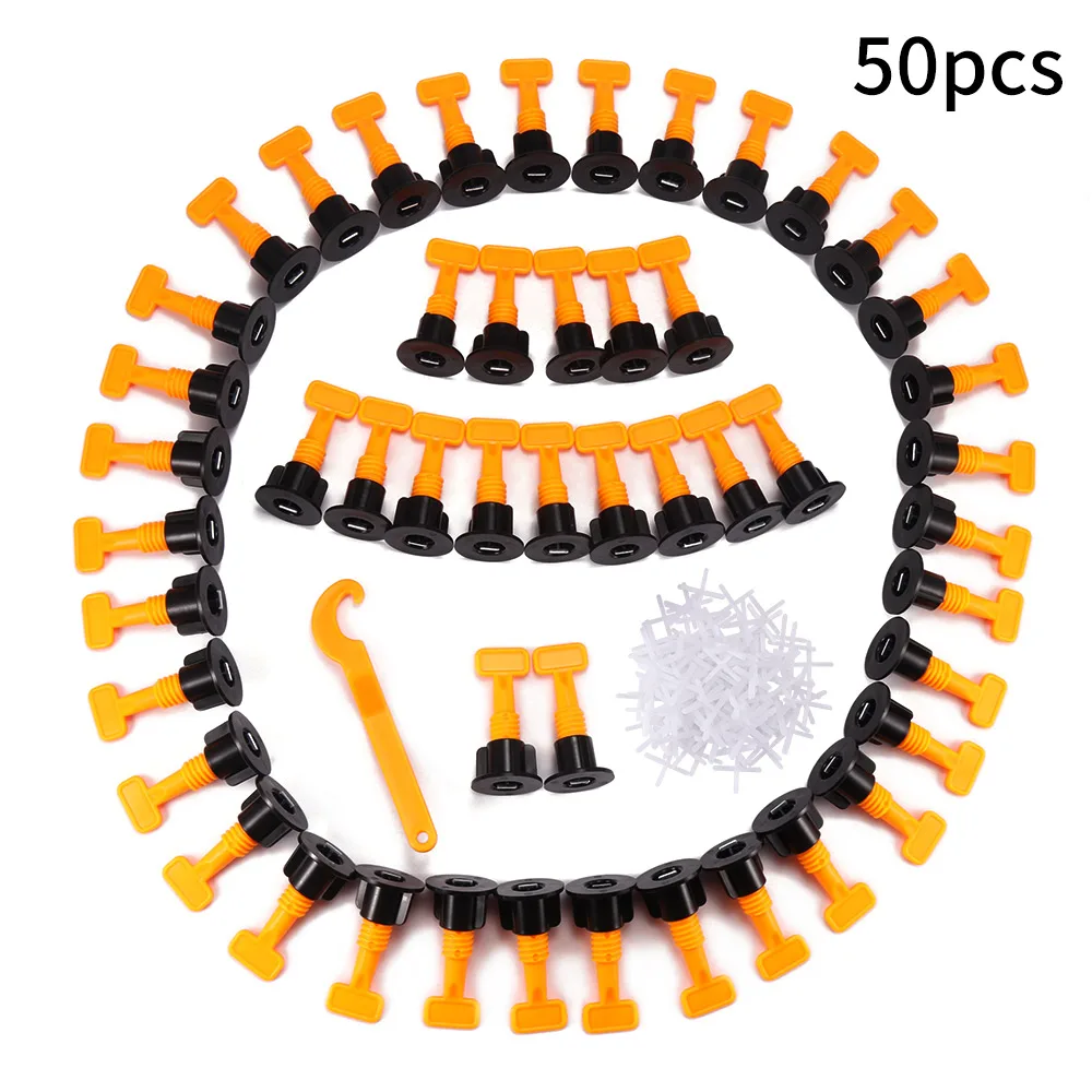 

New 50pcs/set level wedges tile spacers for Flooring Wall Tile carrelage Leveling System Leveler Locator Spacers Plier